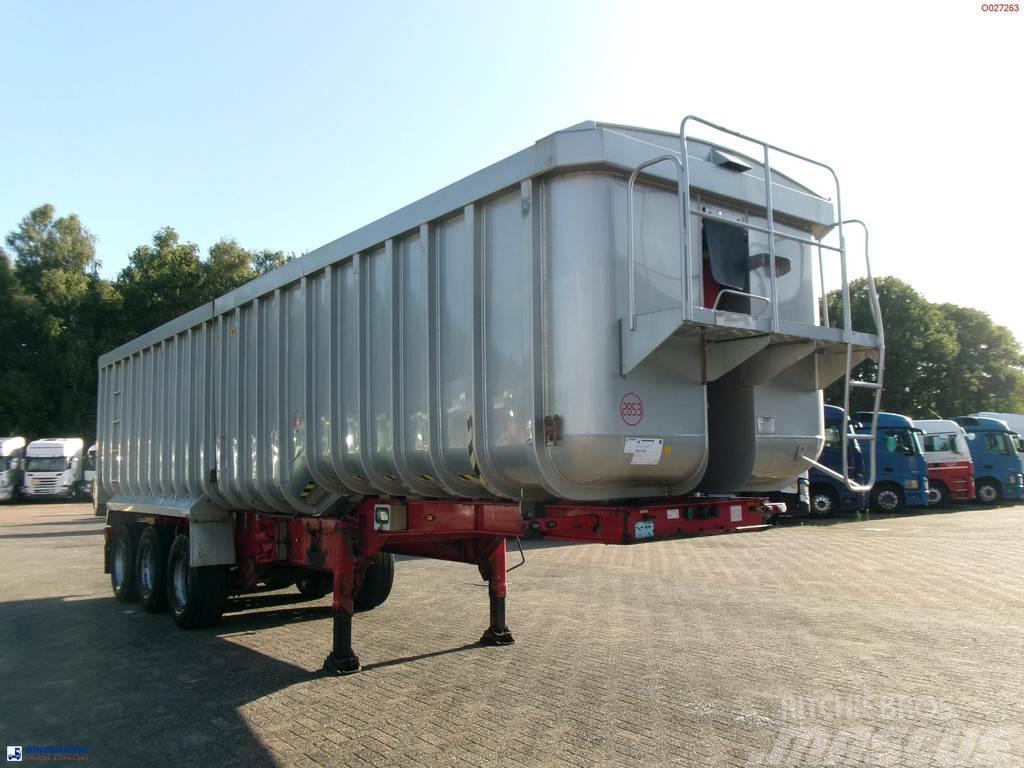 Montracon Tipper trailer alu 50.5 m3 + tarpaulin Semirimorchi a cassone ribaltabile