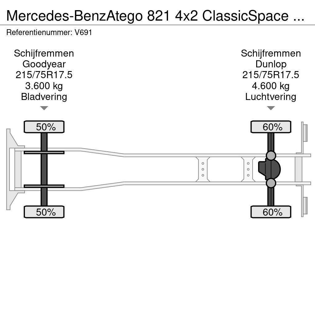 Mercedes-Benz Atego 821 4x2 ClassicSpace Euro6 - GeslotenBak 6.0 Camion cassonati