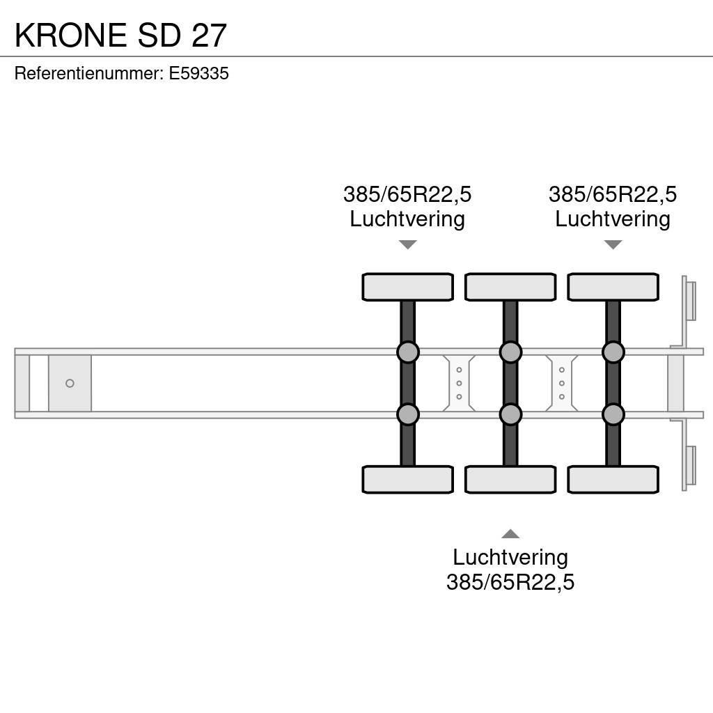 Krone SD 27 Semirimorchi a cassone chiuso