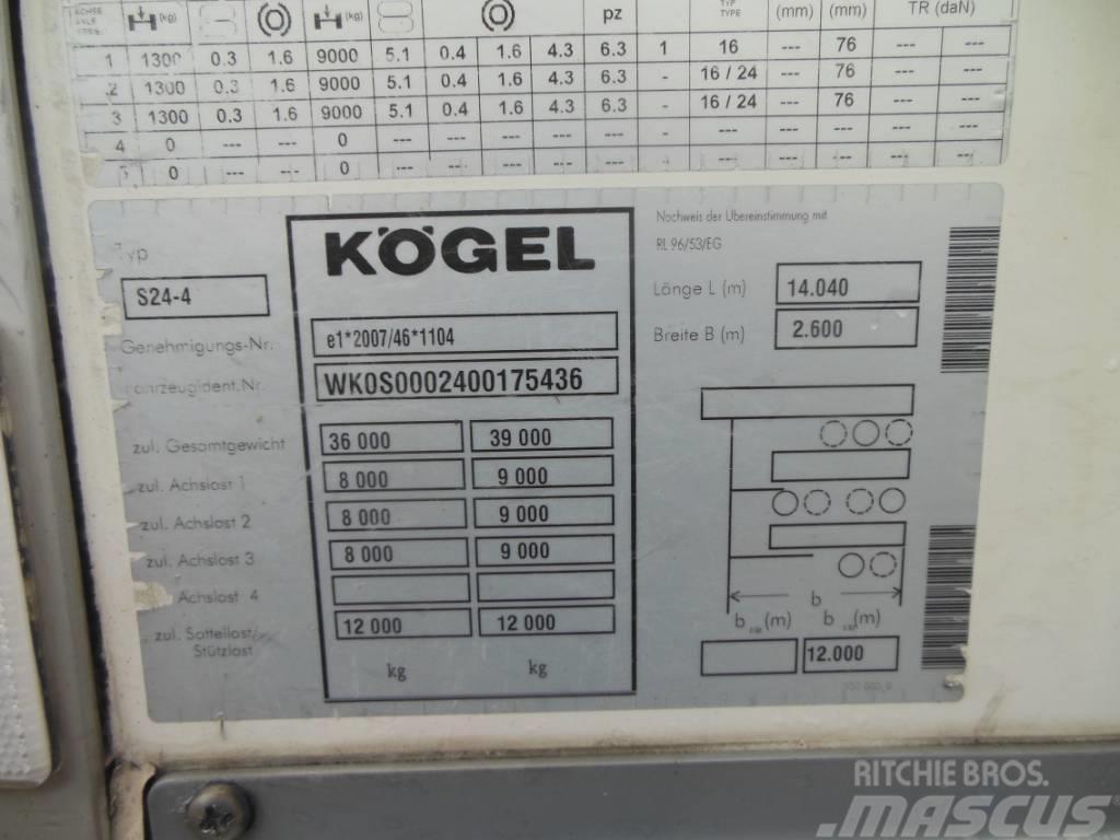 Kögel SVT 24, Dvoupatro, Carrier Vector 1550 Semirimorchi a temperatura controllata