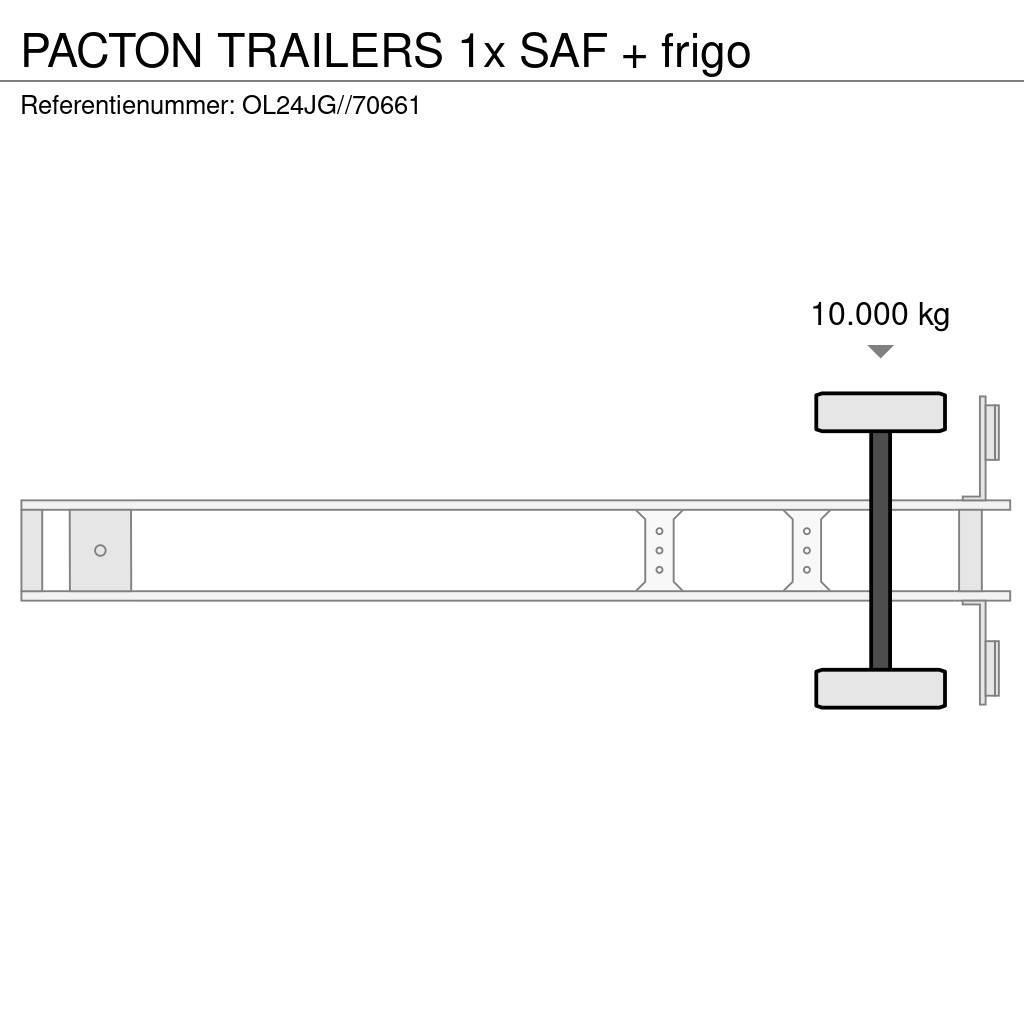 Pacton TRAILERS 1x SAF + frigo Semirimorchi a temperatura controllata