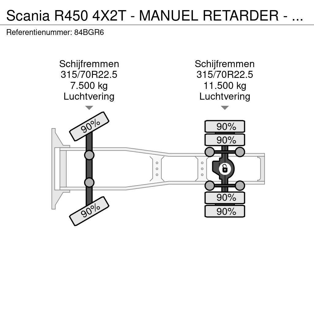 Scania R450 4X2T - MANUEL RETARDER - FULL AIR SUSPENSION Motrici e Trattori Stradali