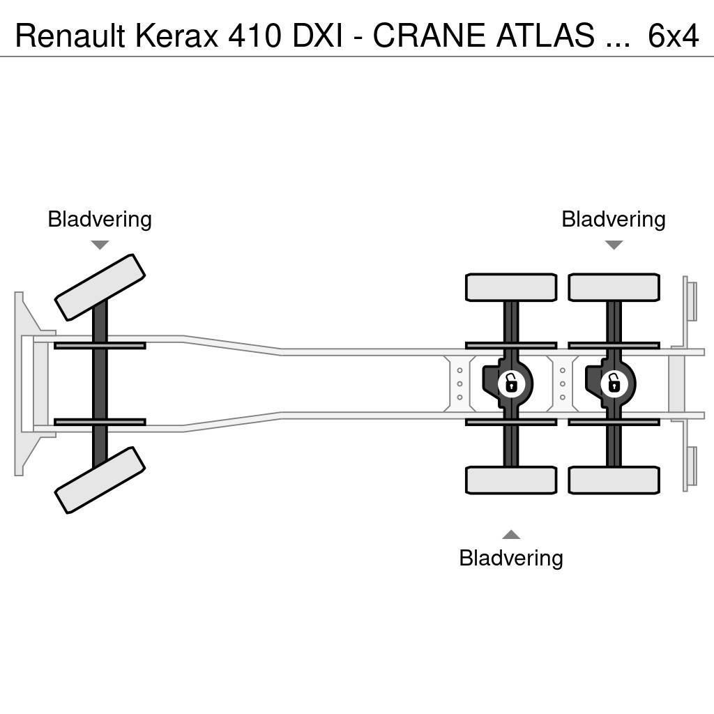 Renault Kerax 410 DXI - CRANE ATLAS 16T/M - 2 WAY TIPPER 6 Camion ribaltabili