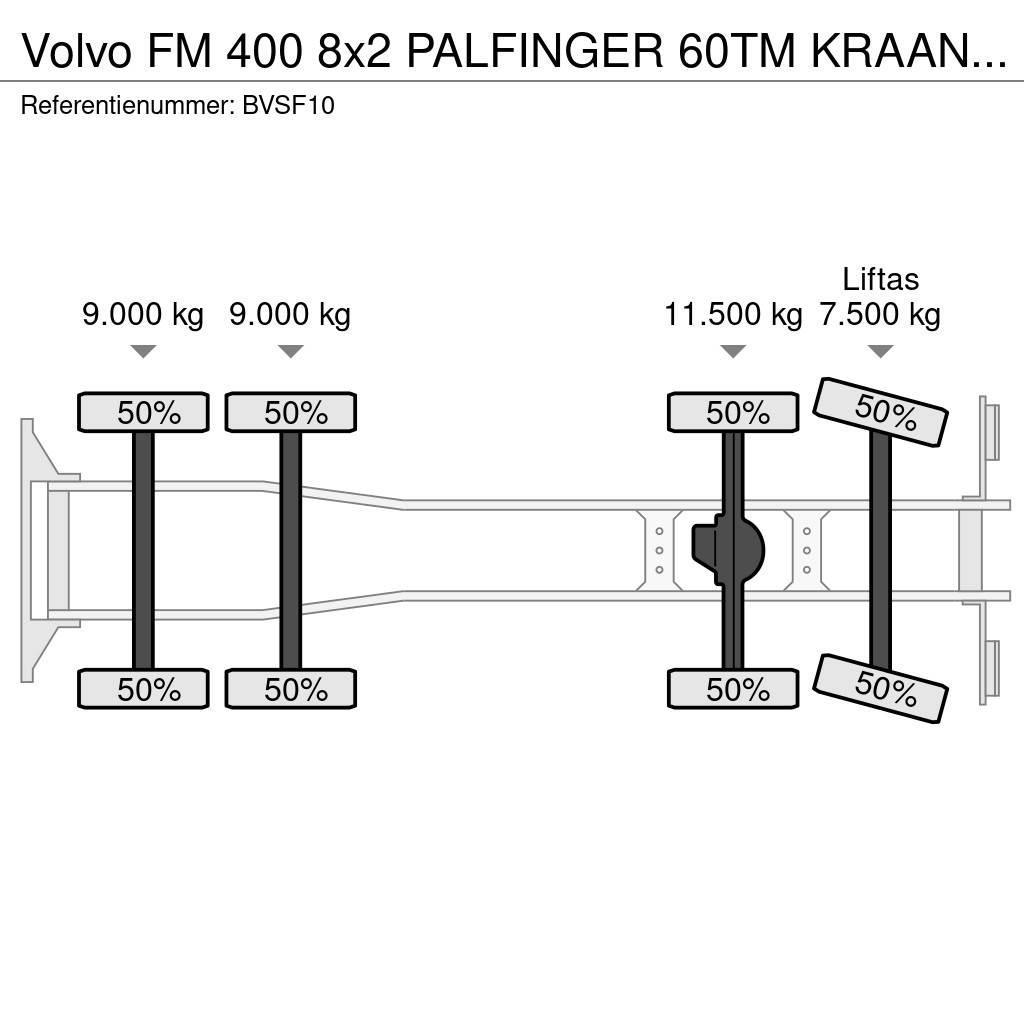 Volvo FM 400 8x2 PALFINGER 60TM KRAAN/KRAN!!EURO5!! Gru per tutti i terreni