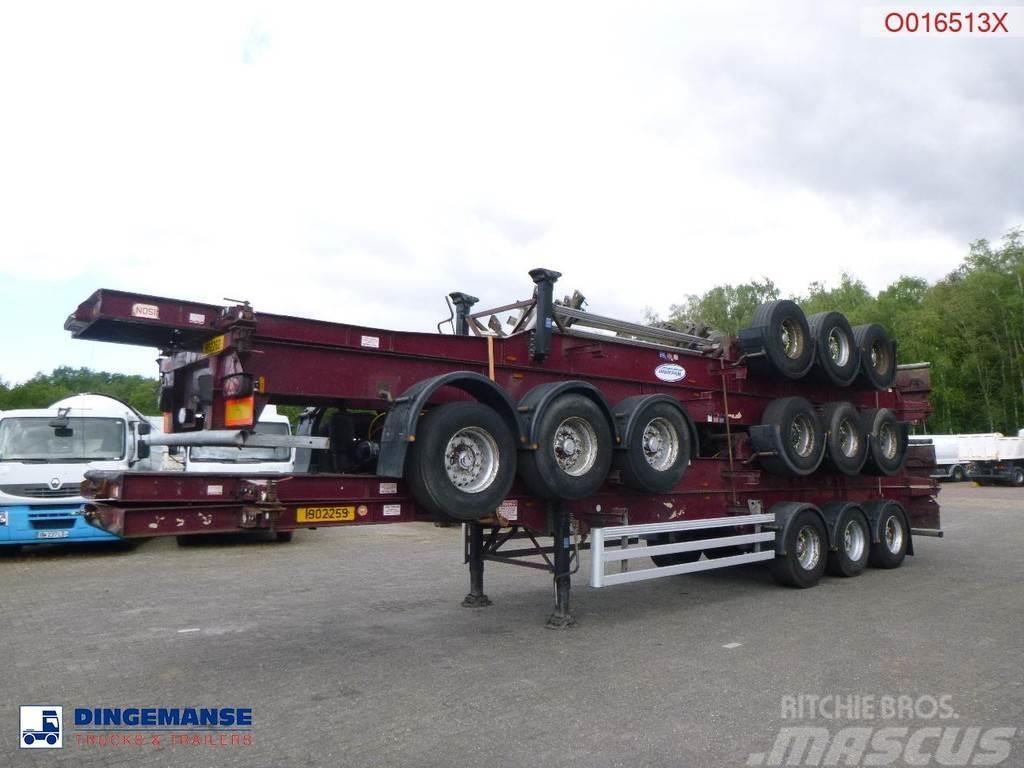 Dennison Stack - 4 x container trailer 40 ft Semirimorchi portacontainer