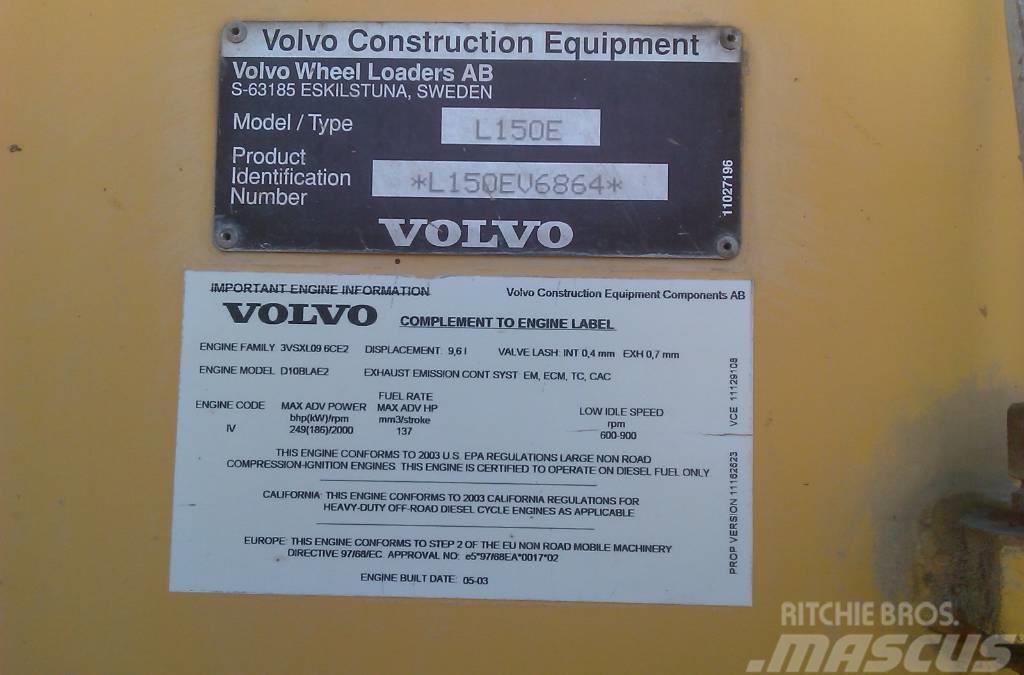 Volvo Wheel Loader L150E Pale gommate
