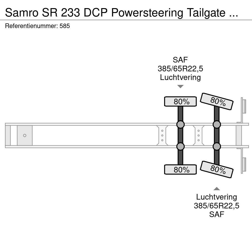 Samro SR 233 DCP Powersteering Tailgate NL Trailer! Semirimorchi a cassone chiuso