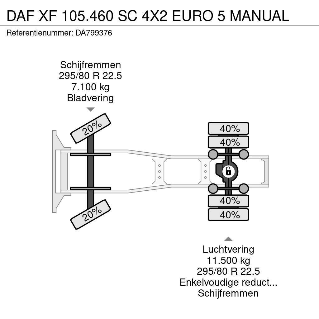 DAF XF 105.460 SC 4X2 EURO 5 MANUAL Motrici e Trattori Stradali