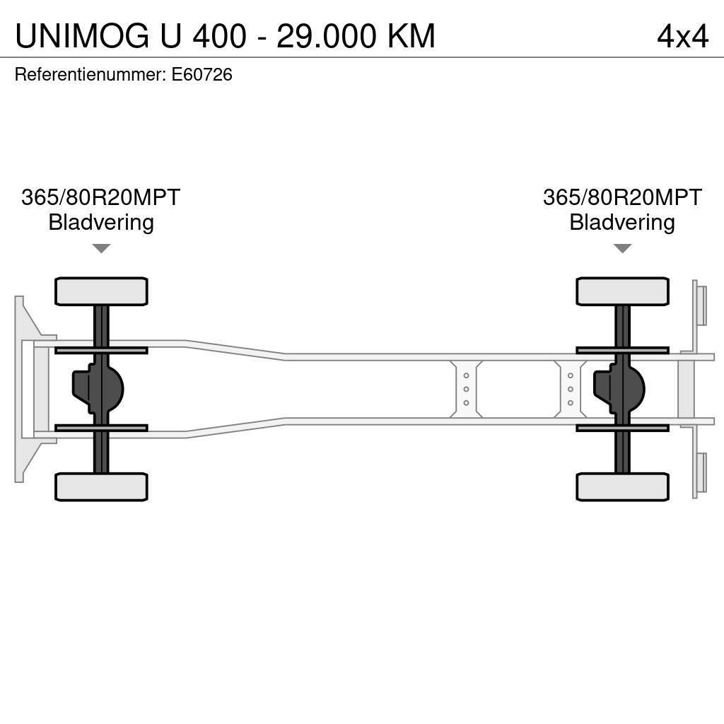 Unimog U 400 - 29.000 KM Camion ribaltabili