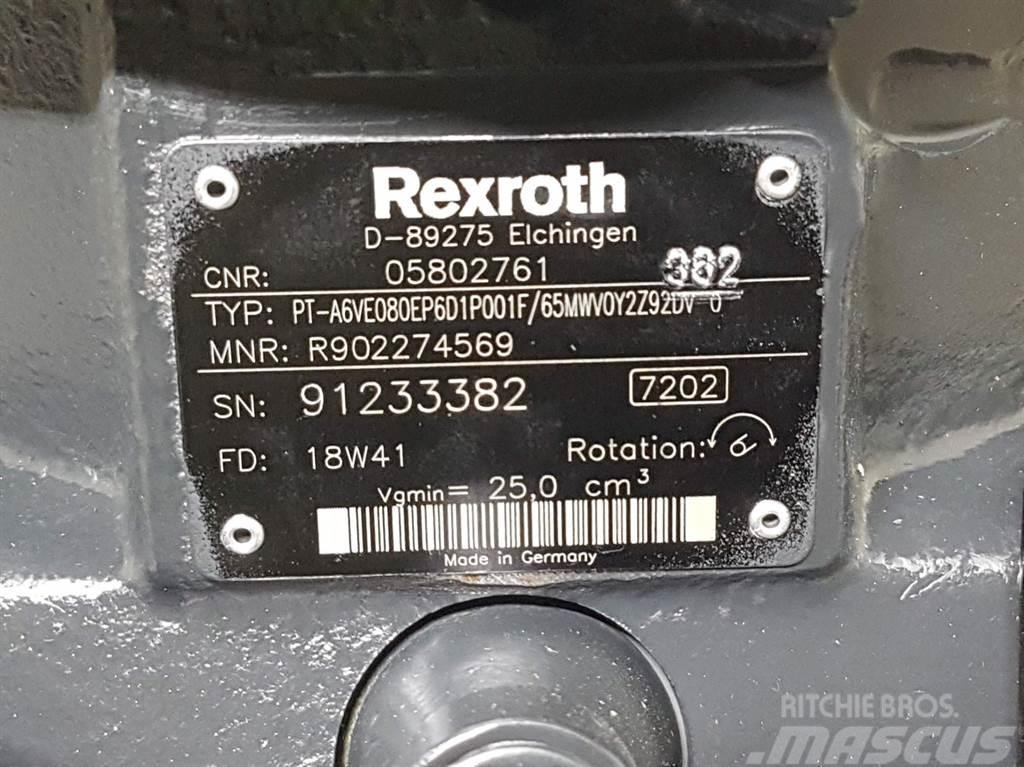 Bomag 05802761-Rexroth A6VE080EP-Drive motor/Fahrmotor Componenti idrauliche