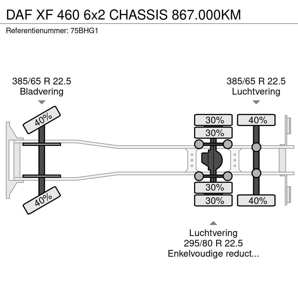 DAF XF 460 6x2 CHASSIS 867.000KM Autocabinati