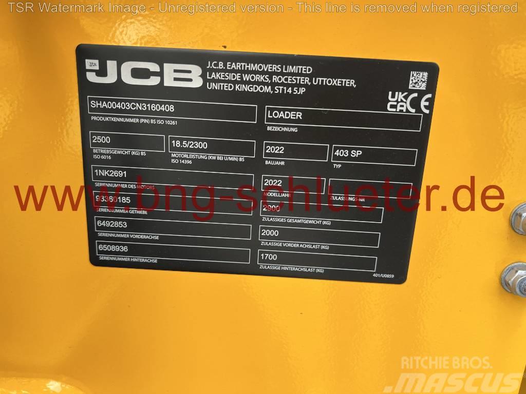 JCB 403 Canopy 25PS -Demo- Pale gommate