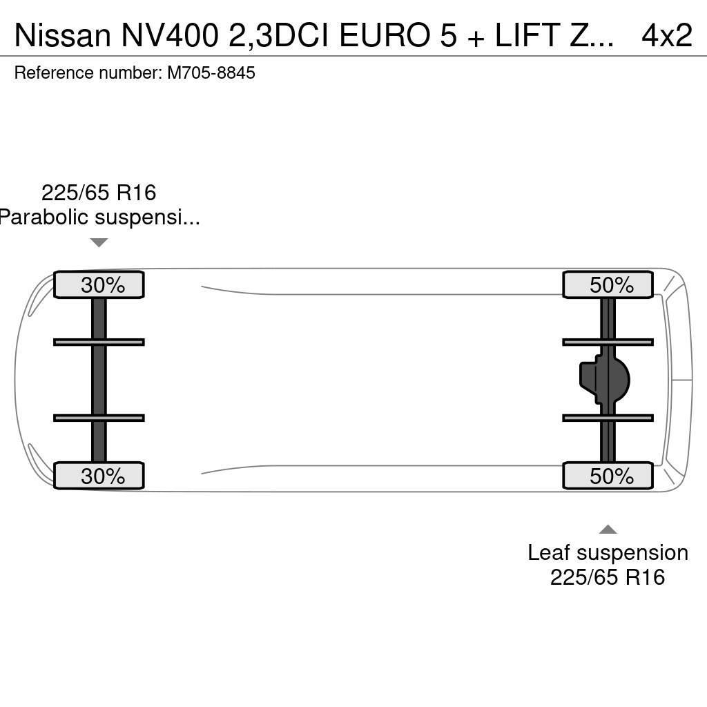 Nissan NV400 2,3DCI EURO 5 + LIFT ZEPRO 750 KG. Furgoni altro