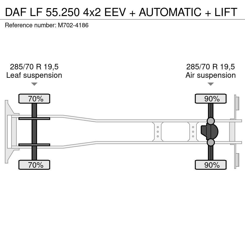 DAF LF 55.250 4x2 EEV + AUTOMATIC + LIFT Camion cassonati