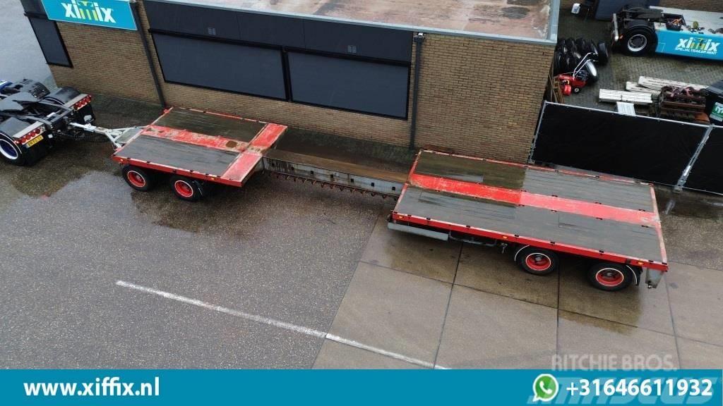 Broshuis 4-axle extendable trailer, 2x steering Caricatore basso