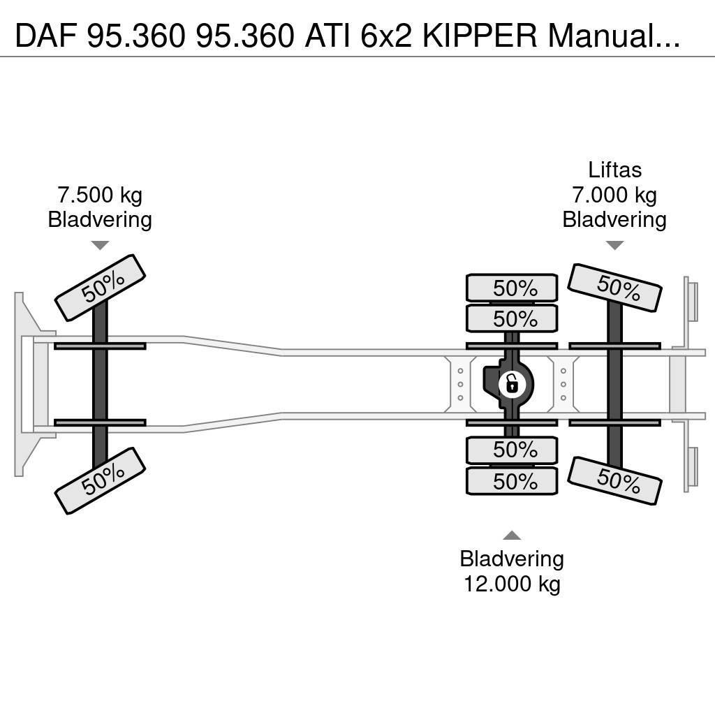 DAF 95.360 95.360 ATI 6x2 KIPPER Manualgetriebe Camion ribaltabili