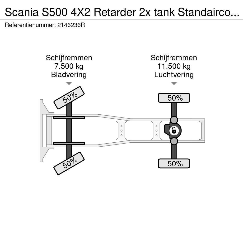 Scania S500 4X2 Retarder 2x tank Standairco LED German tr Motrici e Trattori Stradali