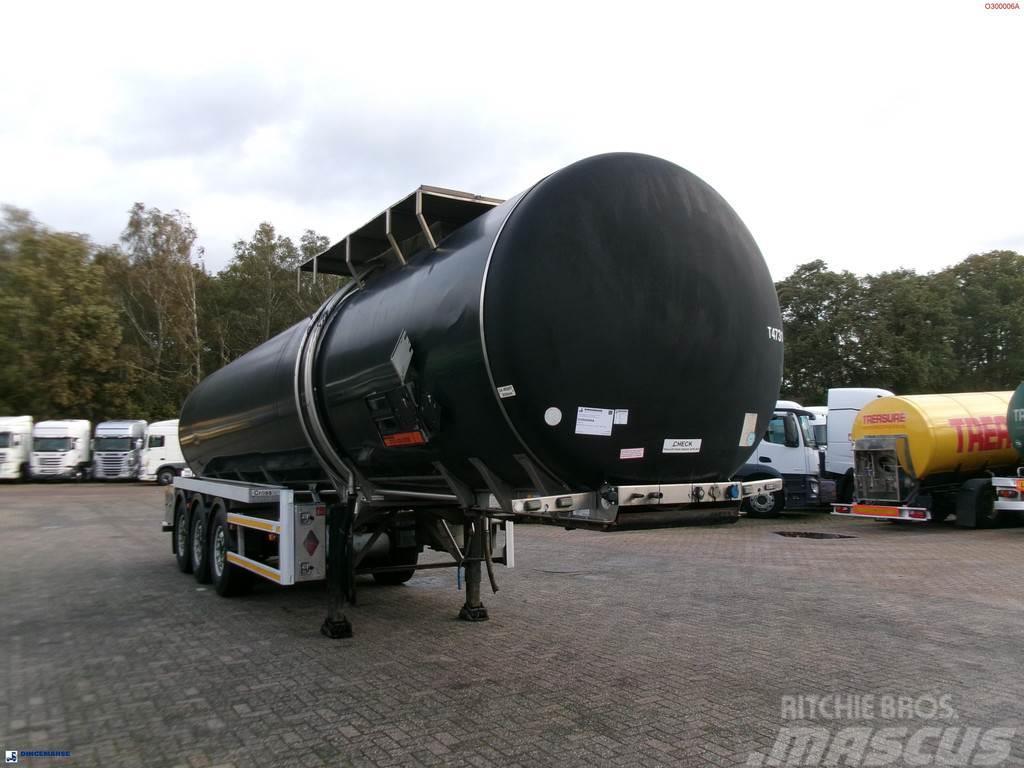 Crossland Bitumen tank inox 33 m3 / 1 comp + ADR L4BN Semirimorchi cisterna