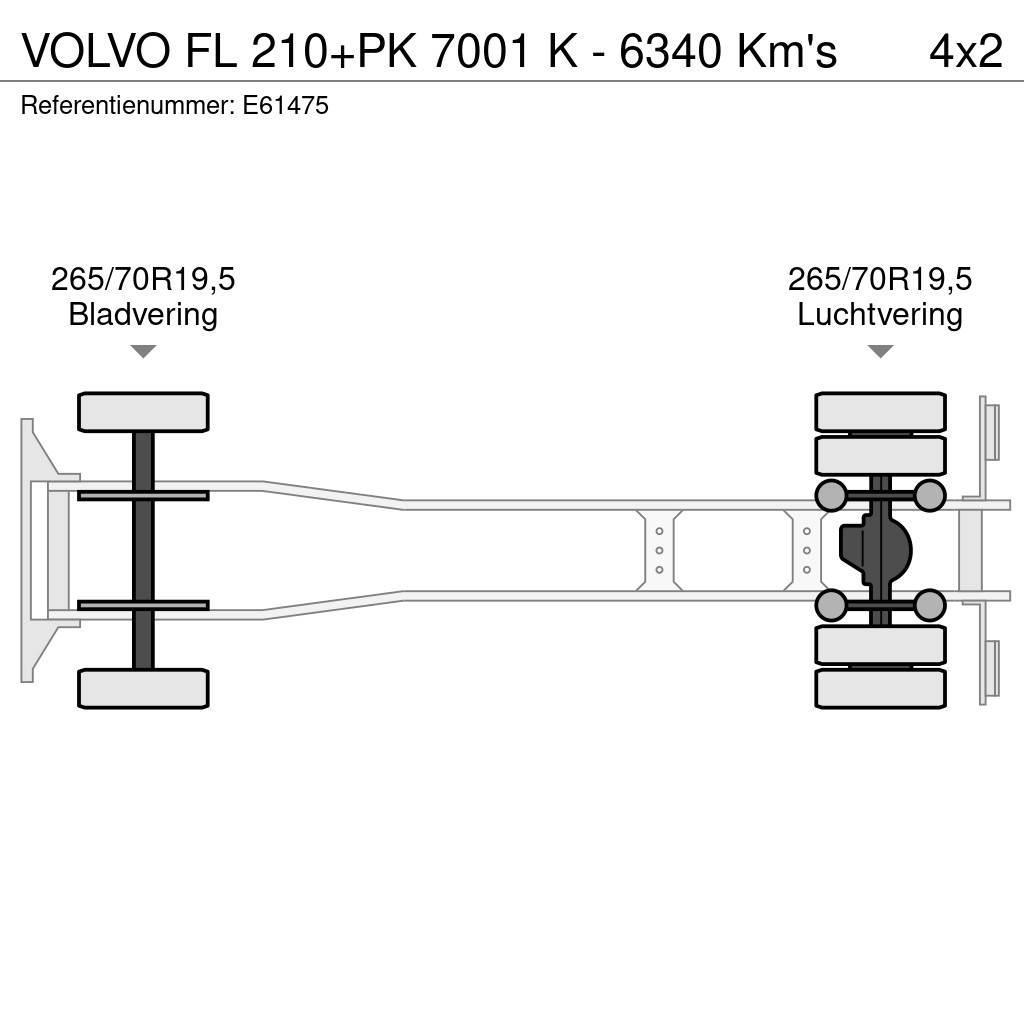 Volvo FL 210+PK 7001 K - 6340 Km's Motrici centinate