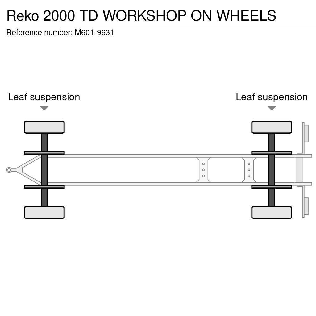Reko 2000 TD WORKSHOP ON WHEELS Rimorchi con sponde ribaltabili