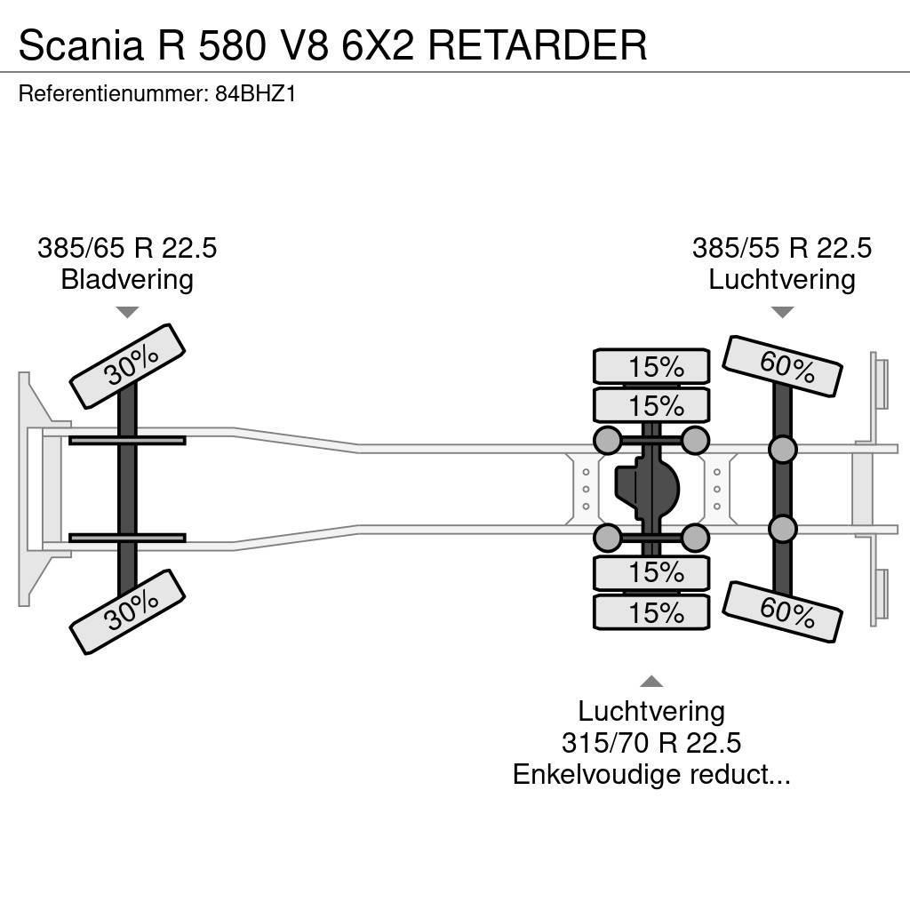 Scania R 580 V8 6X2 RETARDER Autocabinati