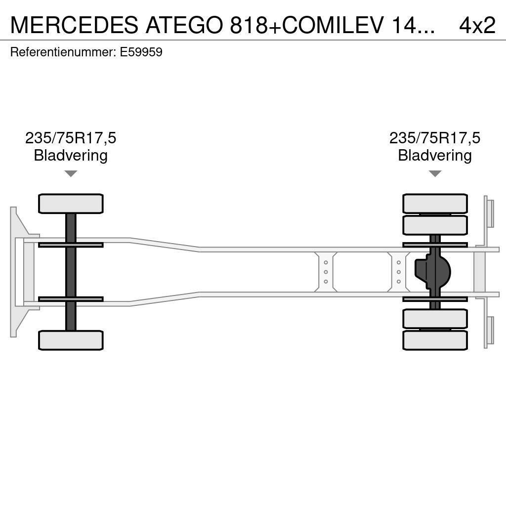Mercedes-Benz ATEGO 818+COMILEV 140 TPC Piattaforme autocarrate