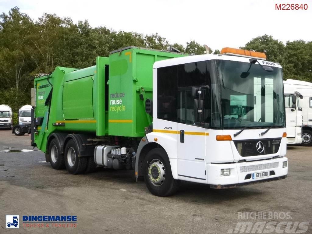 Mercedes-Benz Econic 2629LL 6x4 RHD Faun refuse truck Camion dei rifiuti