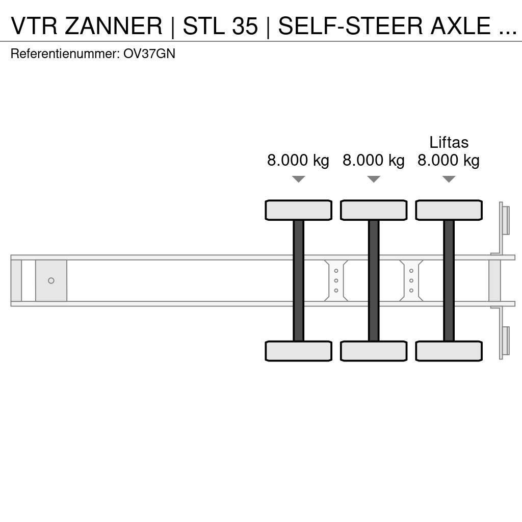  VTR ZANNER | STL 35 | SELF-STEER AXLE | RAMPS | GA Semirimorchi per il trasporto di veicoli