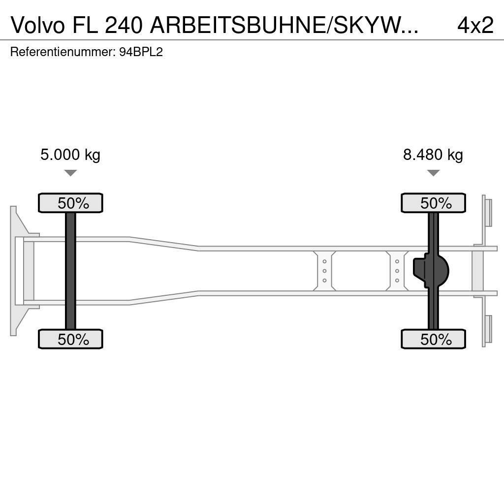 Volvo FL 240 ARBEITSBUHNE/SKYWORKER/17.5m Piattaforme autocarrate