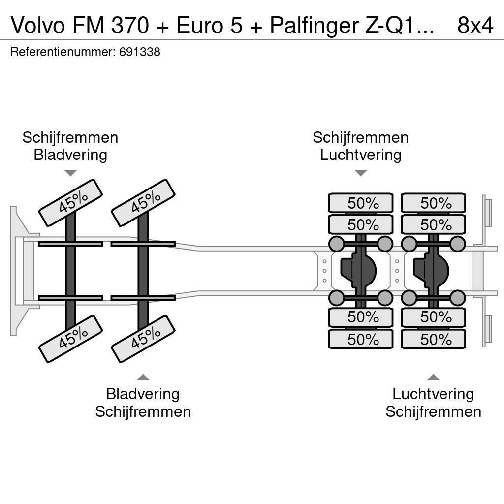 Volvo FM 370 + Euro 5 + Palfinger Z-Q170 Crane + 30ton N Gru per tutti i terreni