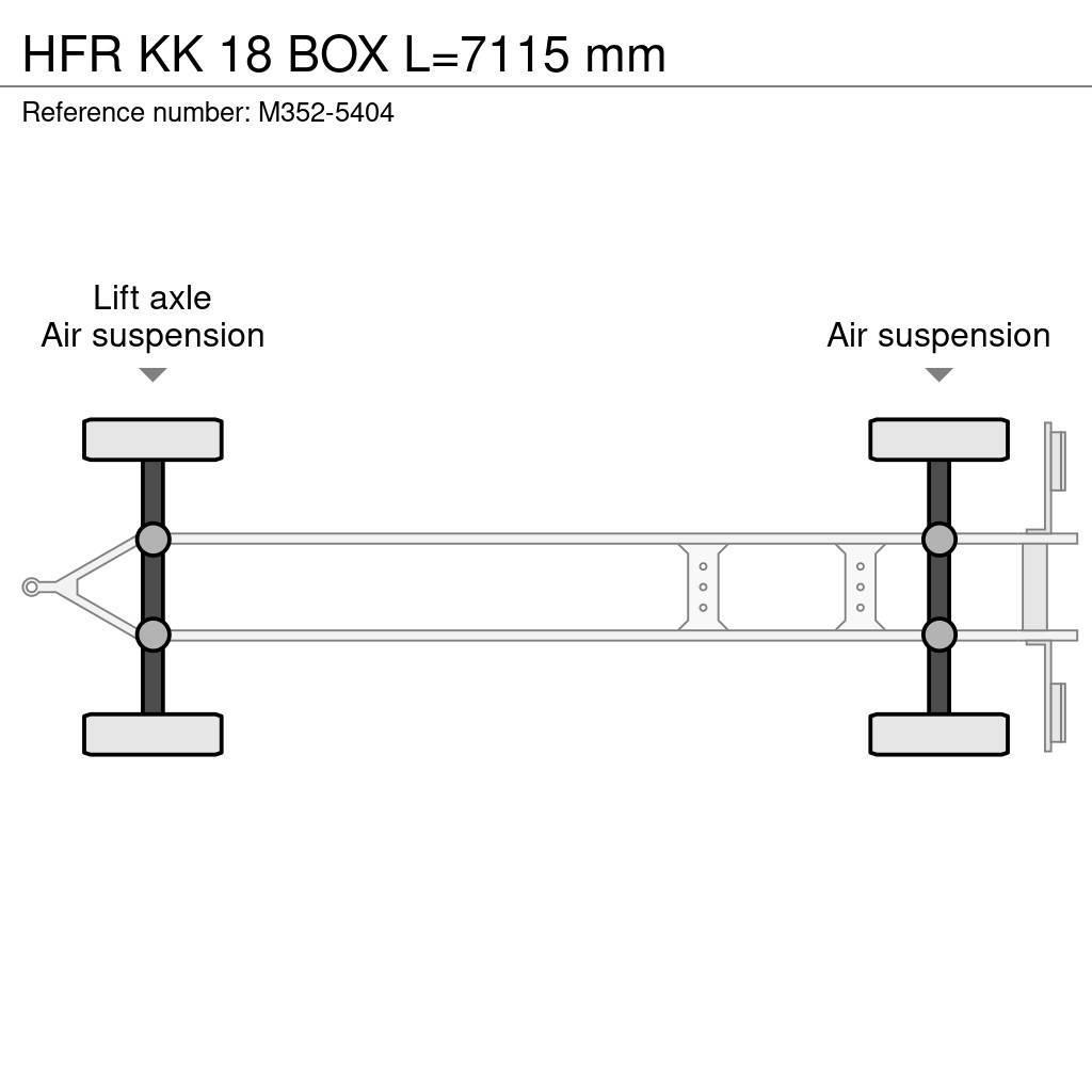 HFR KK 18 BOX L=7115 mm Rimorchi a temperatura controllata