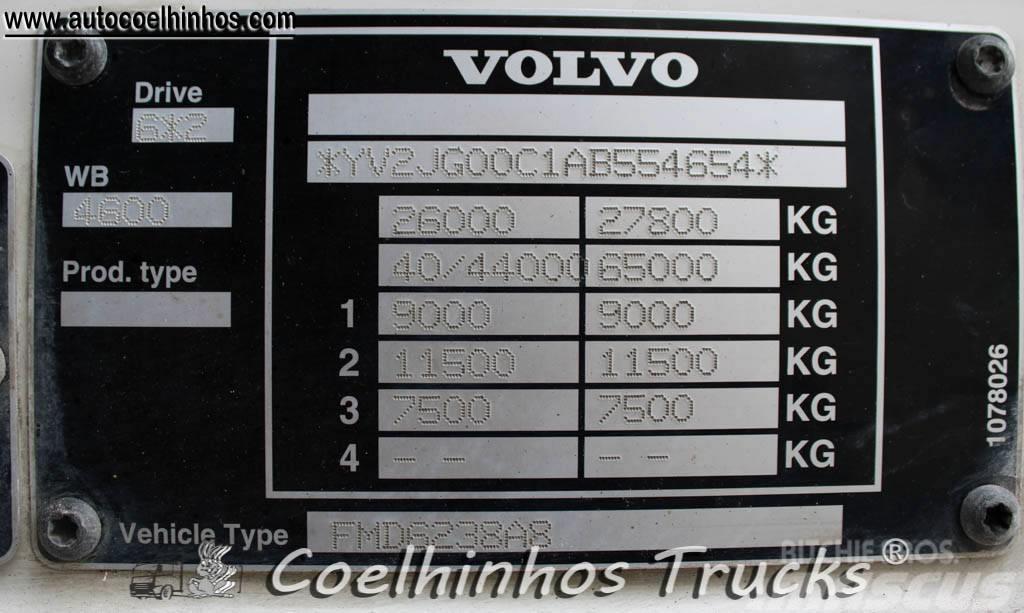 Volvo FM 380 + Hiab 288 Camion con sponde ribaltabili