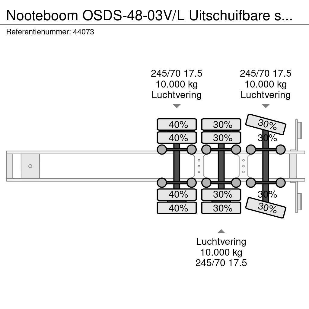 Nooteboom OSDS-48-03V/L Uitschuifbare semi dieplader Semirimorchi Ribassati