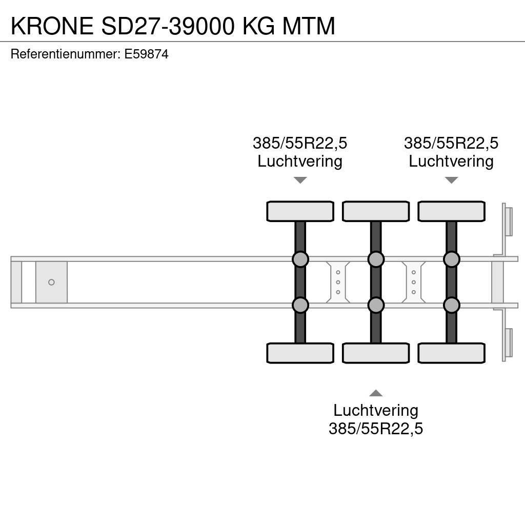 Krone SD27-39000 KG MTM Semirimorchio a pianale