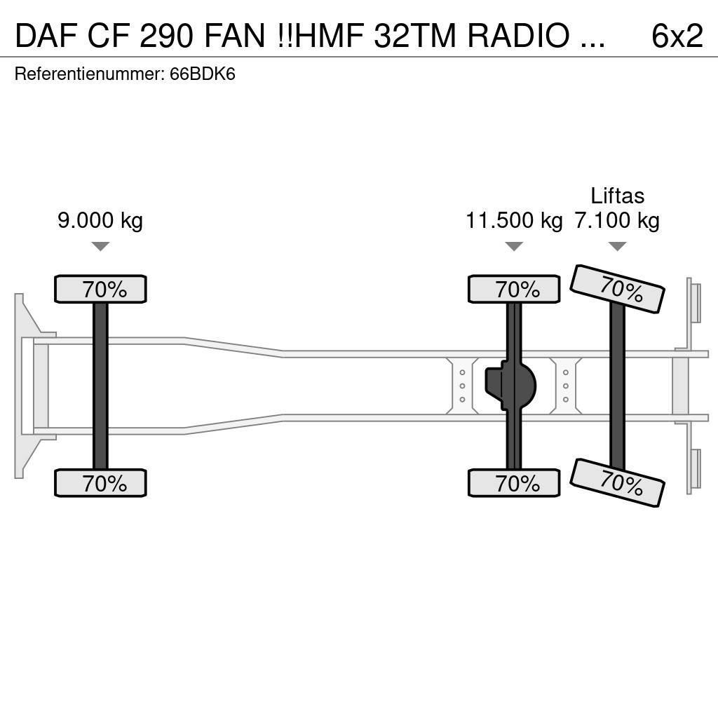 DAF CF 290 FAN !!HMF 32TM RADIO REMOTE!! FRONT STAMP!! Gru per tutti i terreni