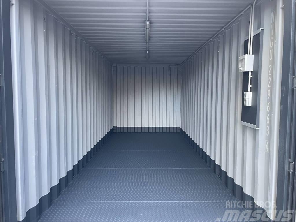  20 Fuß Seercontainer mit STAHLFUSSBODEN + LICHT! Container per immagazzinare