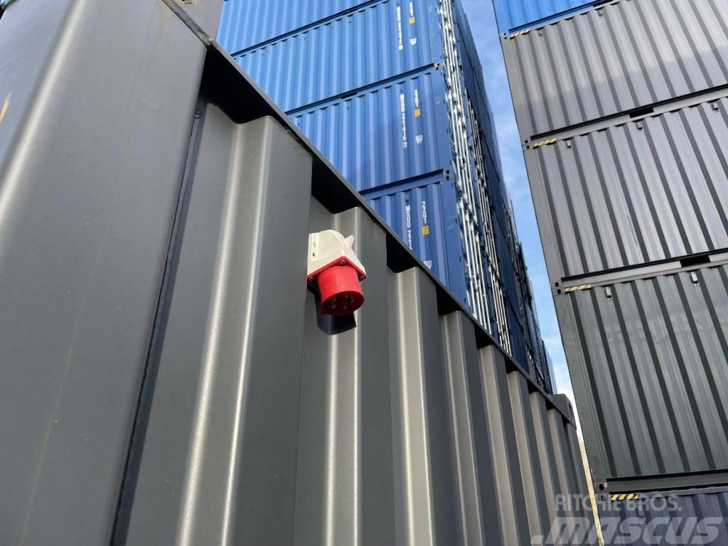  20 Fuß Seercontainer mit STAHLFUSSBODEN + LICHT! Container per immagazzinare