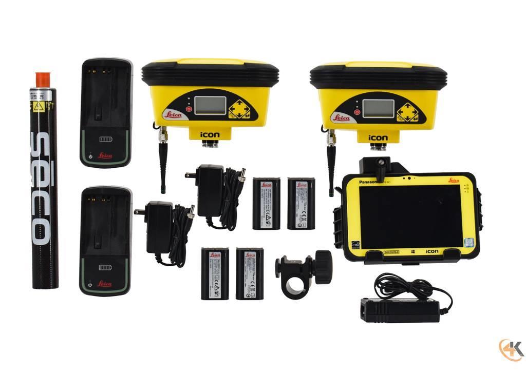 Leica iCON Dual iCG60 900MHz Base/Rover GPS w/ CC80 iCON Altri componenti