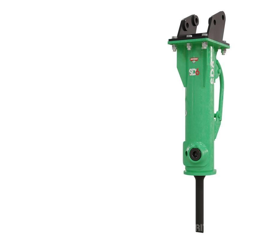 Montabert SD6 Hydraulikhammer für Minibagger 0,7 - 1,2 t Martelli idraulici per pali