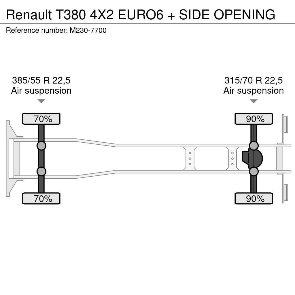 Renault T380 4X2 EURO6 + SIDE OPENING Camion cassonati