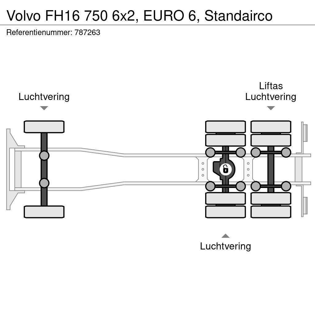 Volvo FH16 750 6x2, EURO 6, Standairco Autocabinati