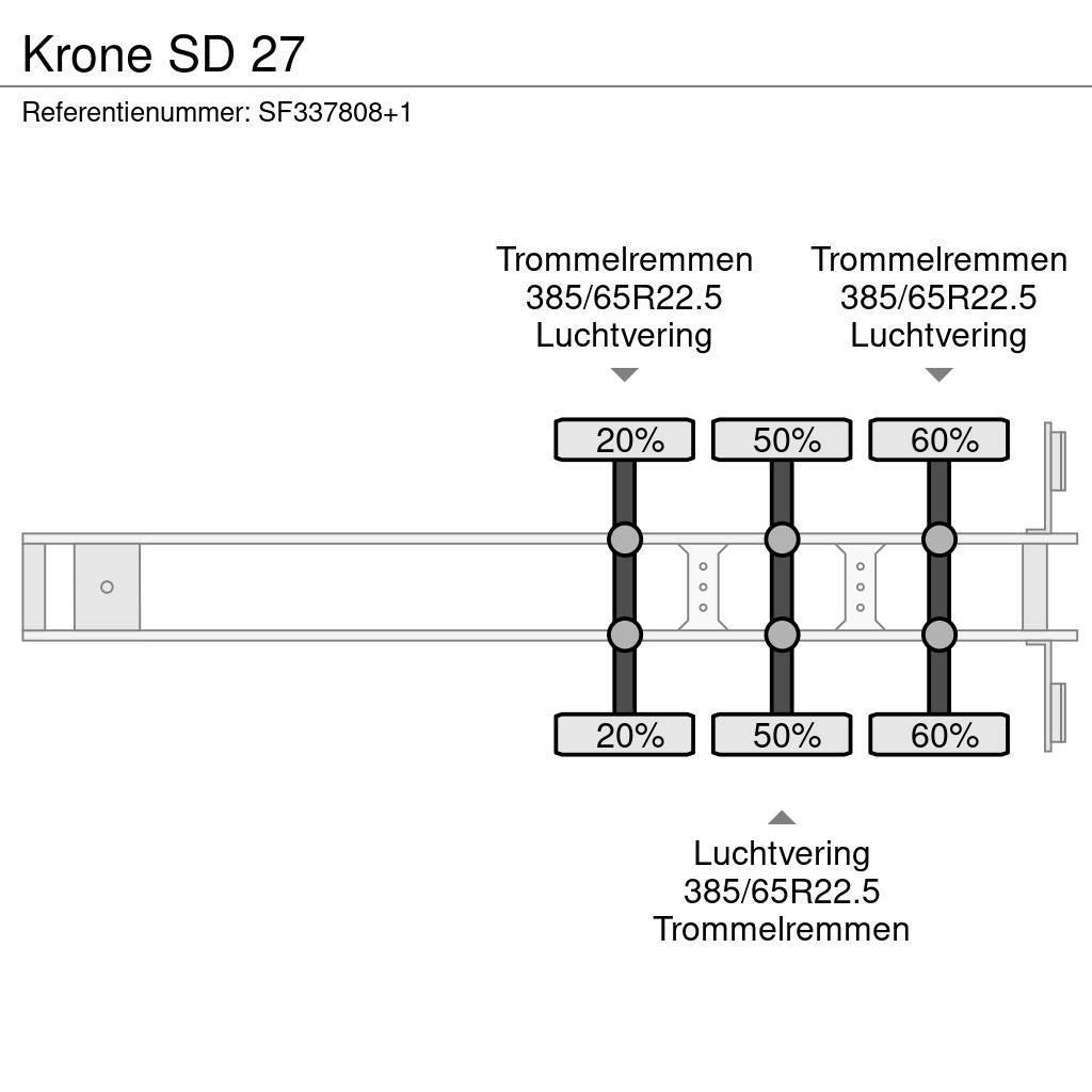 Krone SD 27 Semirimorchio a pianale