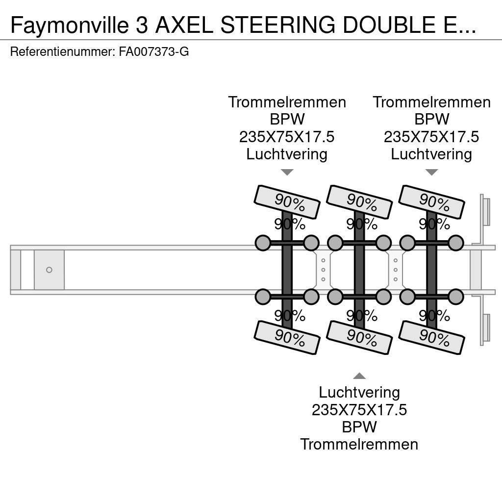 Faymonville 3 AXEL STEERING DOUBLE EXTENDABLE BED 9,4+6,9+6,6 Semirimorchi Ribassati