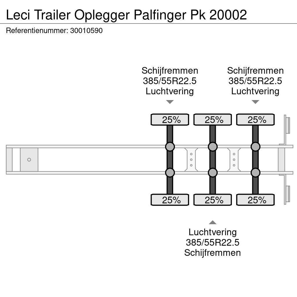 Leci Trailer Oplegger Palfinger Pk 20002 Semirimorchio a pianale