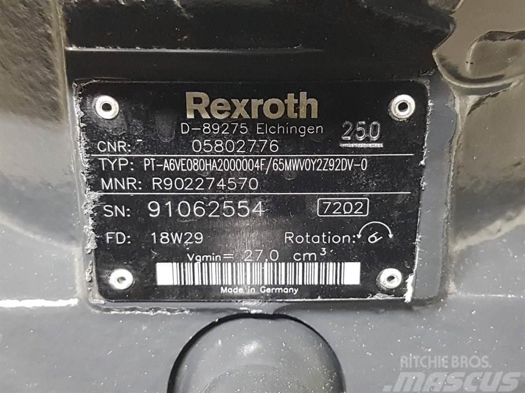 Bomag 05802776-Rexroth A6VE080HA-Drive motor/Fahrmotor Componenti idrauliche