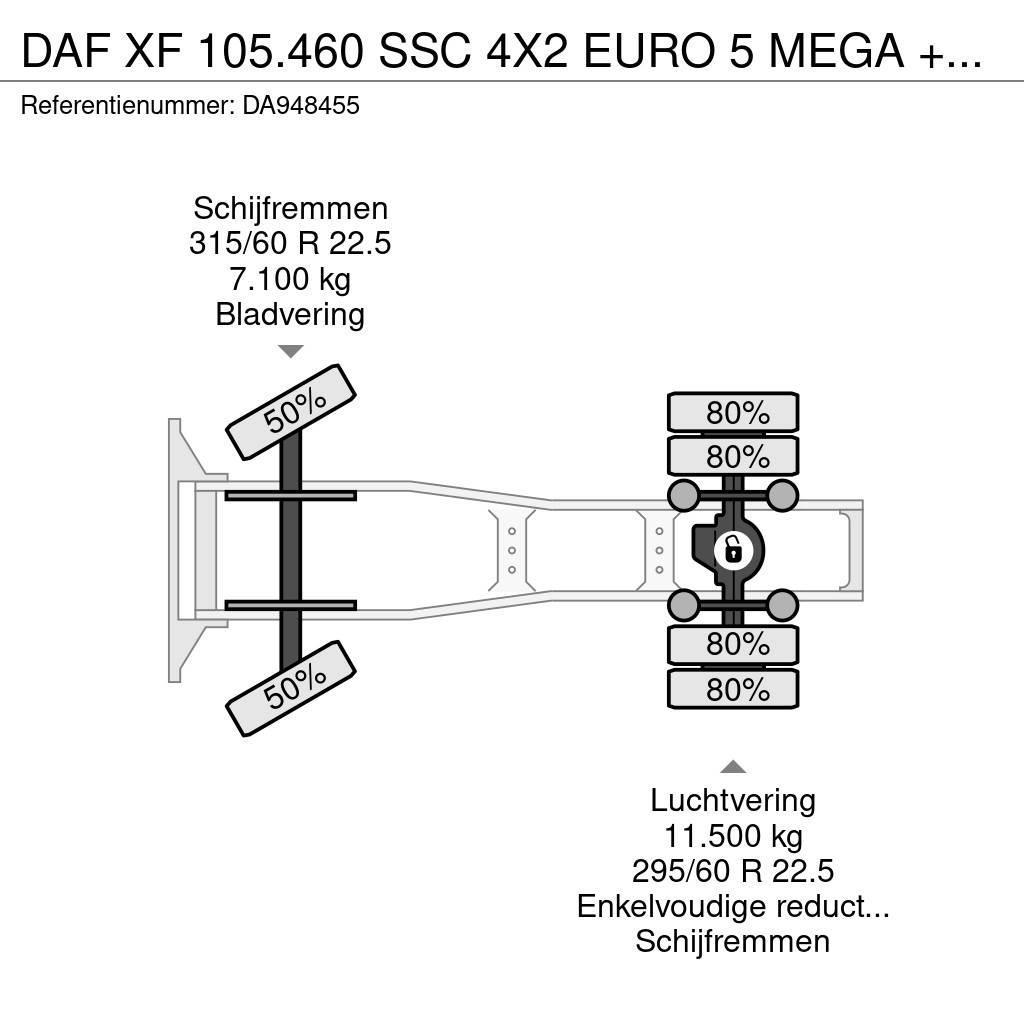 DAF XF 105.460 SSC 4X2 EURO 5 MEGA + RETARDER Motrici e Trattori Stradali