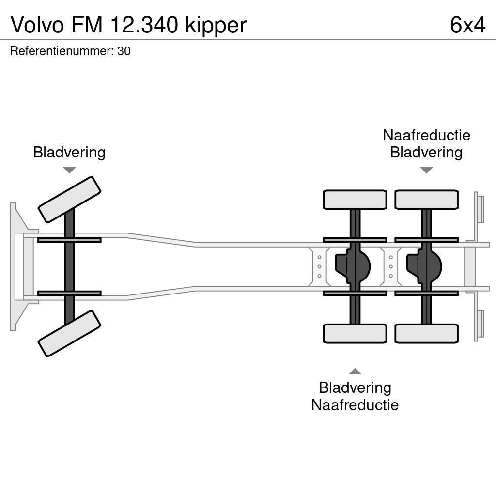 Volvo FM 12.340 kipper Gru per tutti i terreni