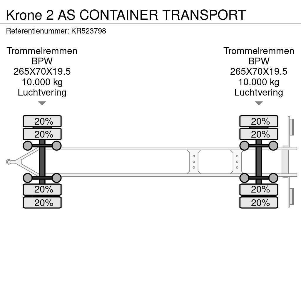 Krone 2 AS CONTAINER TRANSPORT Rimorchi portacontainer