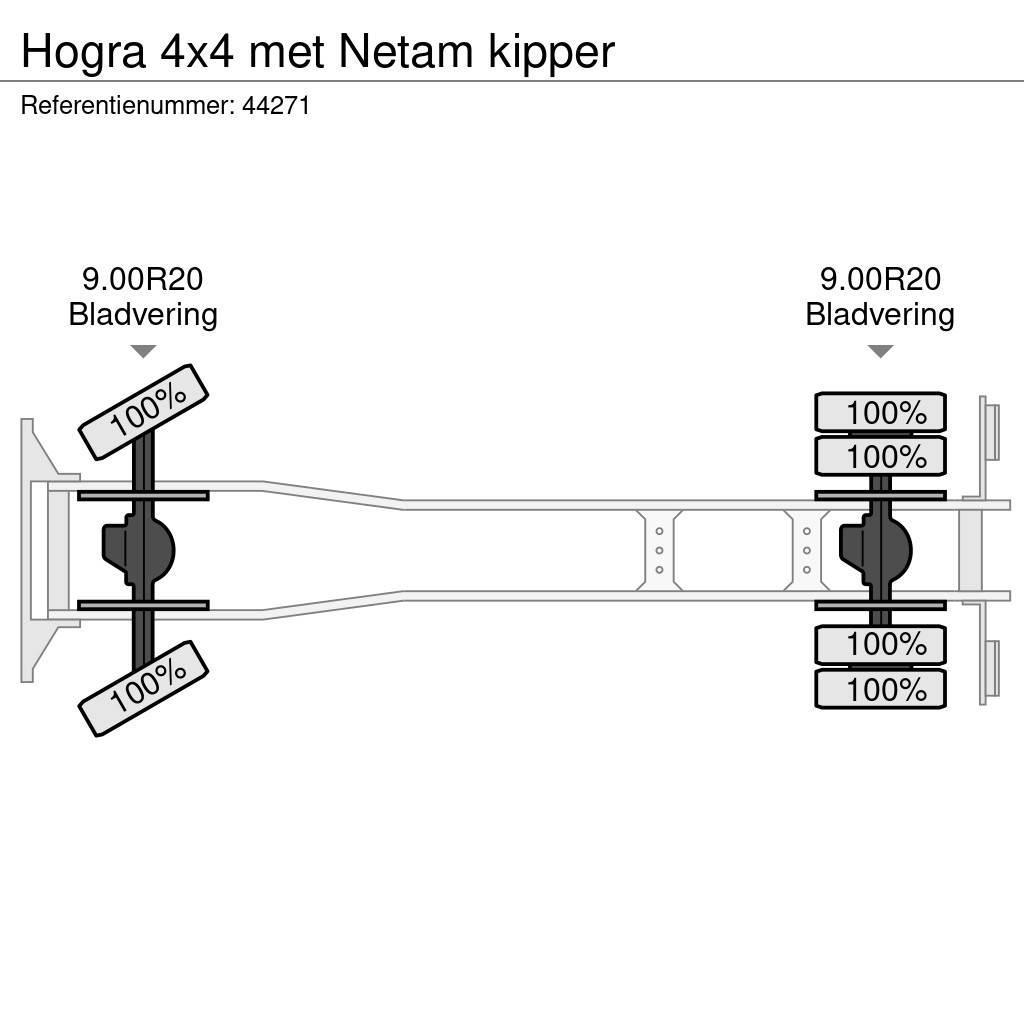  Hogra 4x4 met Netam kipper Camion ribaltabili