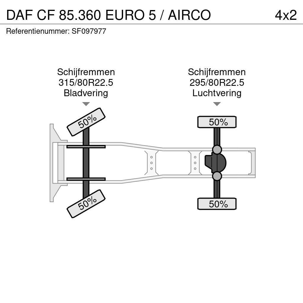 DAF CF 85.360 EURO 5 / AIRCO Motrici e Trattori Stradali